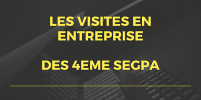 Visites d’entreprises : classe de 4ème SEGPA
