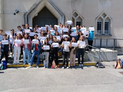 Remise des diplômes du PSC1 au collège Marie Rivier : des citoyens formés et engagés !