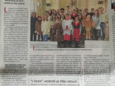 Les élèves de 5°C et D dans le journal !