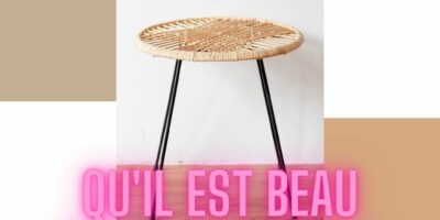 QU’IL EST BEAU MON TABOURET !