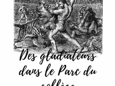 Des gladiateurs dans le Parc du collège