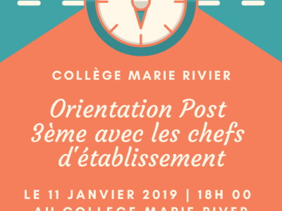 Orientation POST 3eme : première étape : Présentation des Lycées Privés