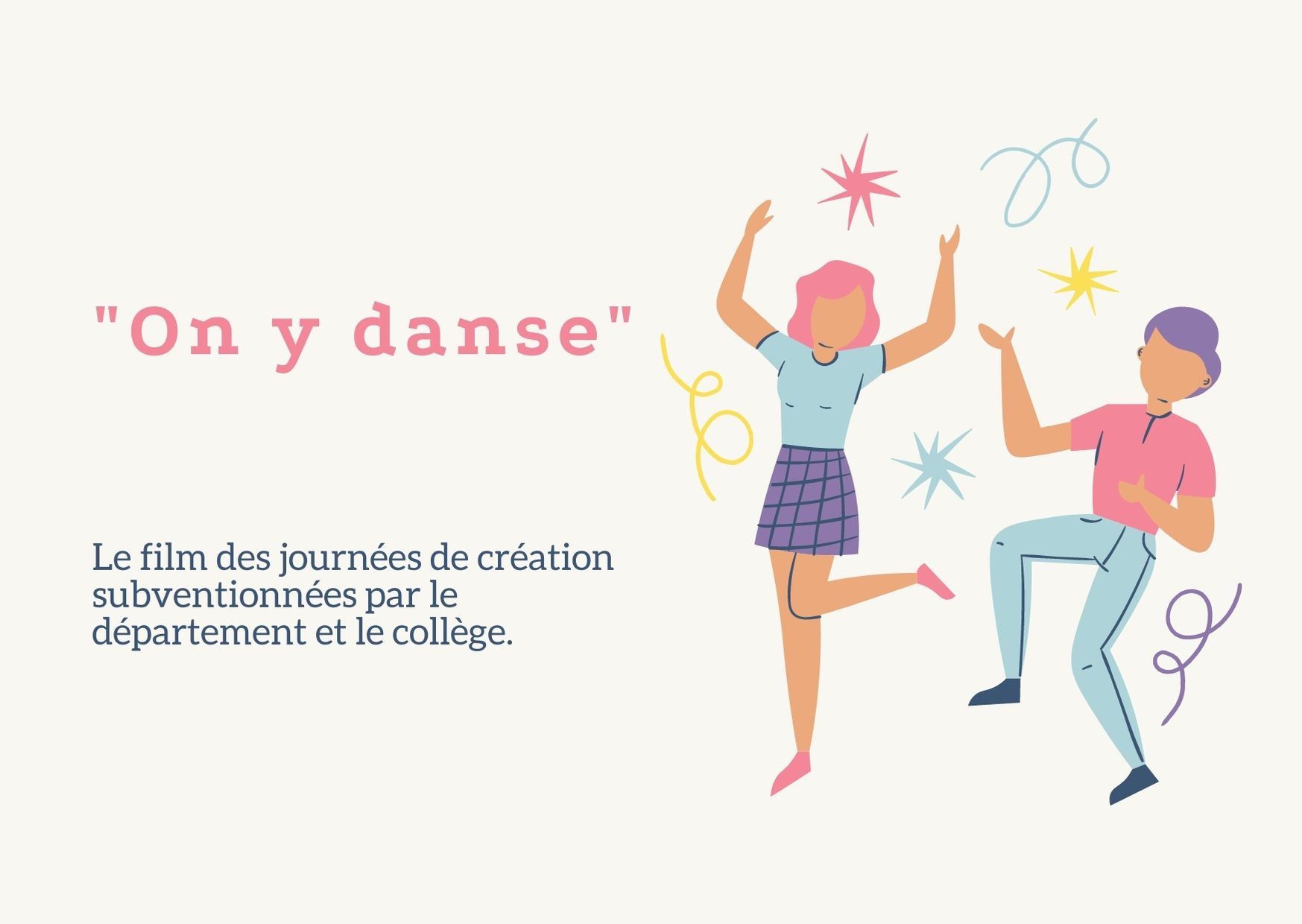 You are currently viewing On y danse : le film des journées de création subventionnées par le département et le collège.