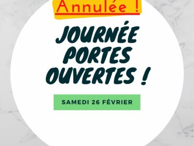 Annulation : Journée portes ouvertes