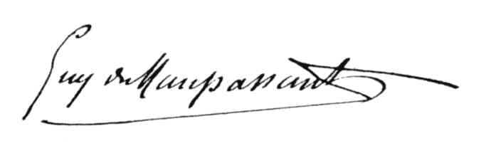 Signature de Guy de Maupassant